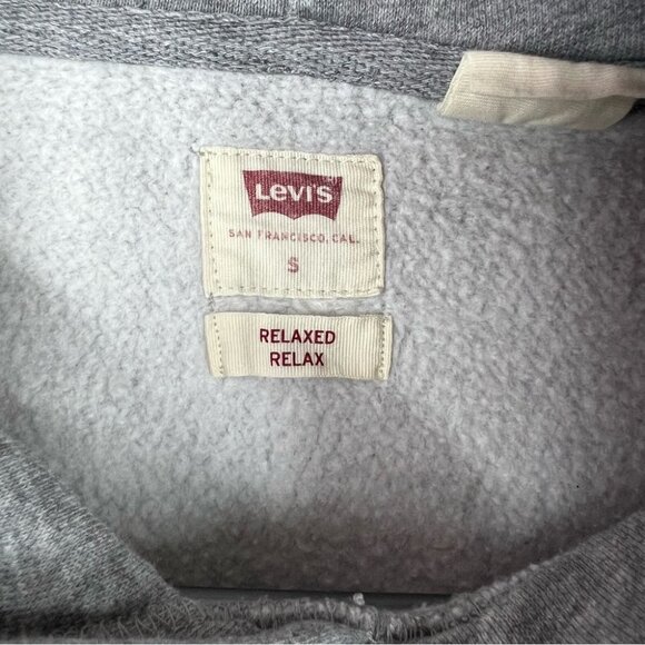 Levi's hoodie sweater relaxed fit Classic Gray Hoodie Sweater - Picture 5 of 7